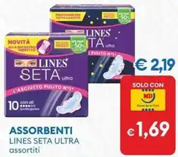 MD Discount Assorbenti LINES SETA ULTRA offerta