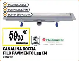 Tecnomat Canalina doccia filo pavimento offerta