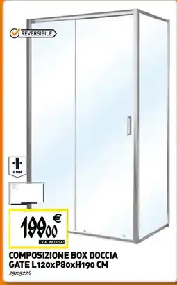 Tecnomat Composizione box doccia gate offerta