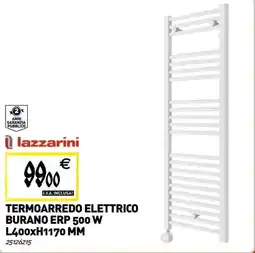 Tecnomat Termoarredo elettrico burano erp 500 w offerta