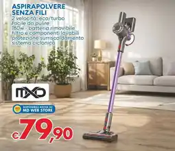 MD Discount MXD aspirapolvere senza fili offerta