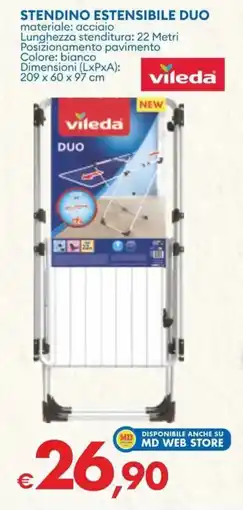 MD Discount Vileda stendino estensibile duo offerta