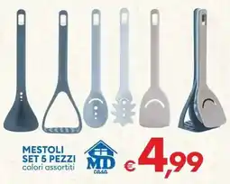 MD Discount Mestoli set 5 pezzi offerta