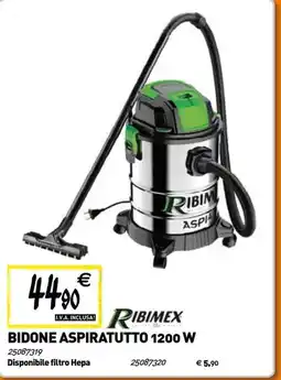 Tecnomat Bidone aspiratutto 1200 w offerta