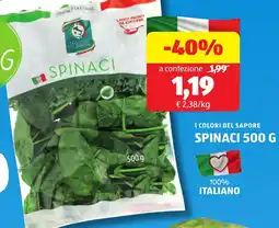 ALDI I colori del sapore spinaci offerta