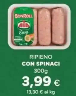 Tigre Aia ripieno con spinaci offerta