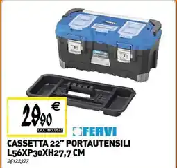 Tecnomat Cassetta 22" portautensili l56xp30xh27,7 cm offerta