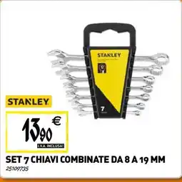 Tecnomat STANLEY Set 7 chiavi combinate da 8 a 19 mm offerta