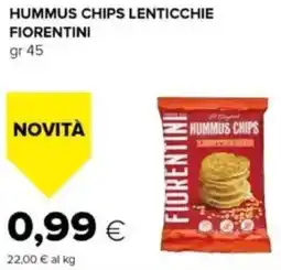 Oasi Hummus chips lenticchie fiorentini offerta