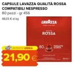 Oasi Capsule lavazza qualità rossa compatibili nespresso offerta