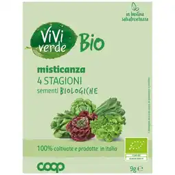 Ipercoop BUSTE E SEMENTI BIO VIVI VERDE offerta