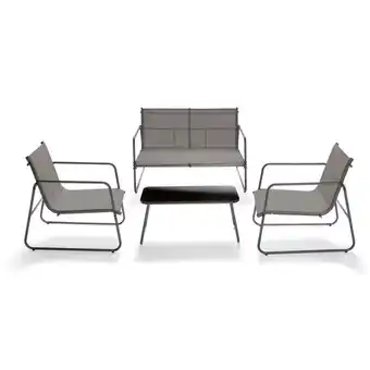 SALOTTO IN ACCIAIO E TEXTILENE