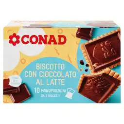Spazio Conad BISCOTTO CON CIOCCOLATO AL LATTE CONAD offerta