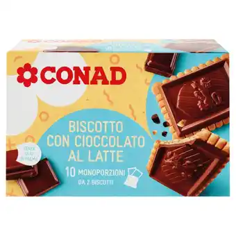 Spazio Conad BISCOTTO CON CIOCCOLATO AL LATTE CONAD offerta