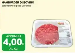 Basko Hamburger di bovino offerta