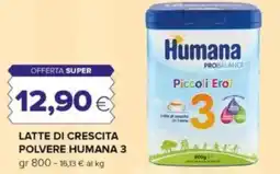 Oasi Latte di crescita polvere HUMANA 3 offerta