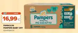 Oasi Pannolini PAMPERS BABY DRY quadripacco offerta