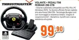 Ipercoop Thrustmaster volante + pedali T98 ferrari 296 gtb offerta