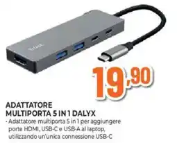 Ipercoop Trust adattatore multiporta 5 in 1 dalyx offerta