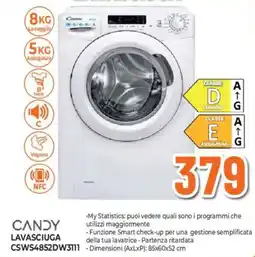 Ipercoop CANDY LAVASCIUGA CSWS4852DW3111 offerta