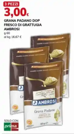 Basko Grana padano dop fresco di grattugia AMBROSI offerta
