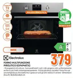 Ipercoop Electrolux FORNO MULTIFUNZIONE PIROLITICO EOF4P46TX2 offerta