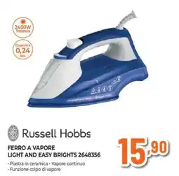 Ipercoop Russell Hobbs FERRO A VAPORE LIGHT AND EASY BRIGHTS 2648356 offerta