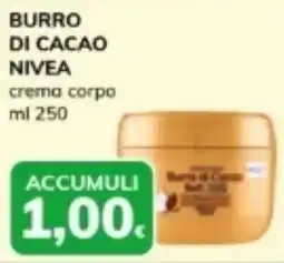 Basko Burro di cacao nivea crema corpo offerta