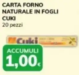 Basko Carta forno naturale in fogli CUKI offerta