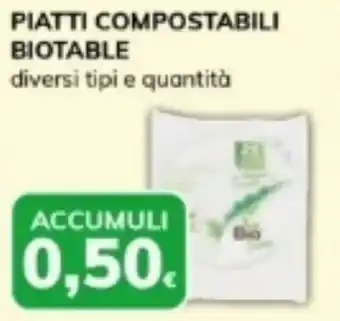 Basko Piatti compostabili biotable offerta