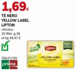 Basko Tè nero yellow label LIPTON offerta