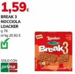 Basko Break 3 nocciola LOACKER offerta