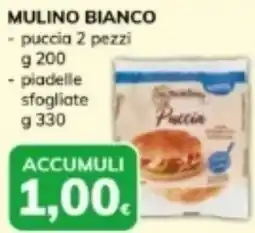 Basko MULINO BIANCO puccia, piadelle sfogliate offerta