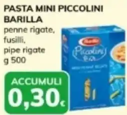 Basko Pasta mini piccolini barilla penne rigate, fusilli, pipe rigate offerta
