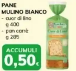 Basko Pane mulino bianco cuor di lino, pan carré offerta