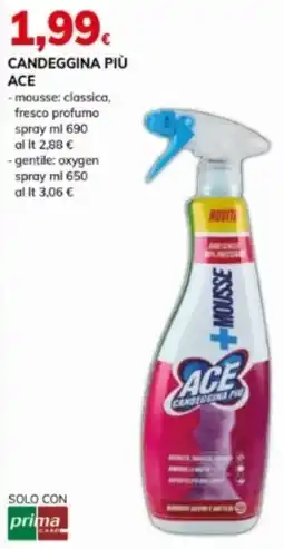 Basko Candeggina più ACE -mousse: classica, fresco profumo spray offerta