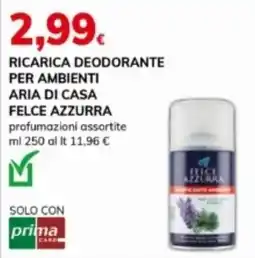 Basko Ricarica deodorante per ambienti aria di casa FELCE AZZURRA offerta
