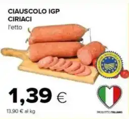 Tigre Ciauscolo IGP CIRIACI offerta