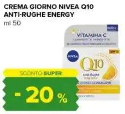 Tigre Crema giorno nivea q10 anti-rughe energy offerta
