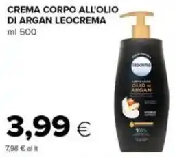 Tigre Crema corpo all'olio di argan leocrema offerta