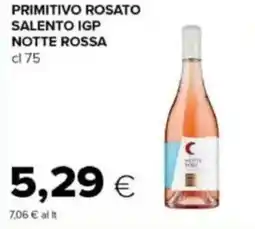 Tigre Primitivo rosato salento igp notte rossa offerta