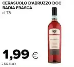 Tigre Cerasuolo d'abruzzo doc badia frasca offerta