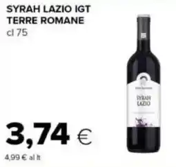 Tigre Syrah lazio igt terre romane offerta