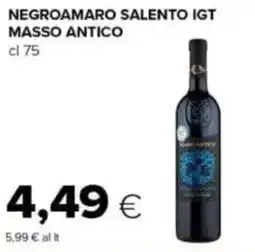 Tigre Negroamaro salento igt masso antico offerta