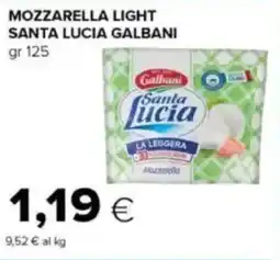 Tigre Mozzarella light santa lucia GALBANI offerta