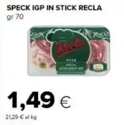 Tigre Speck igp in stick RECLA offerta