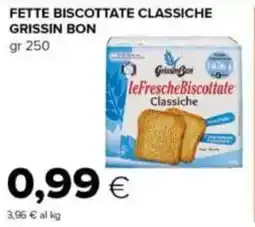 Tigre Fette biscottate classiche GRISSIN BON offerta