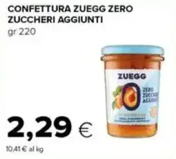 Tigre Confettura zuegg zero zuccheri aggiunti offerta