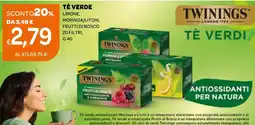 Ekom Twinings tè verde limone, moringa/litchi, frutti di bosco offerta