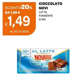 Ekom Cioccolato novi latte, fondente offerta